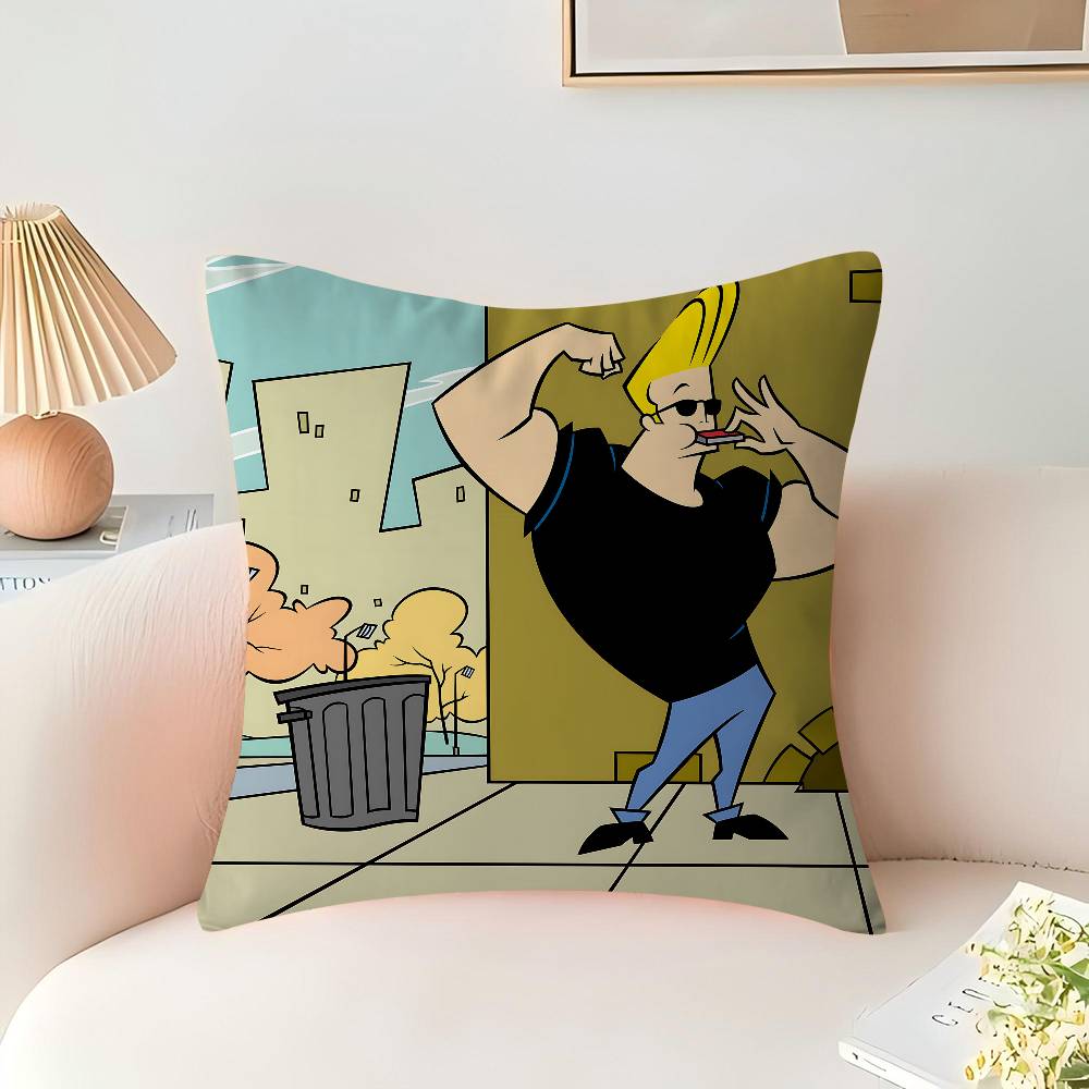 Cartoon J-Johnny Bravo Pillow Cover Sofa Cushion Cover Home Room Decoration Children Gift