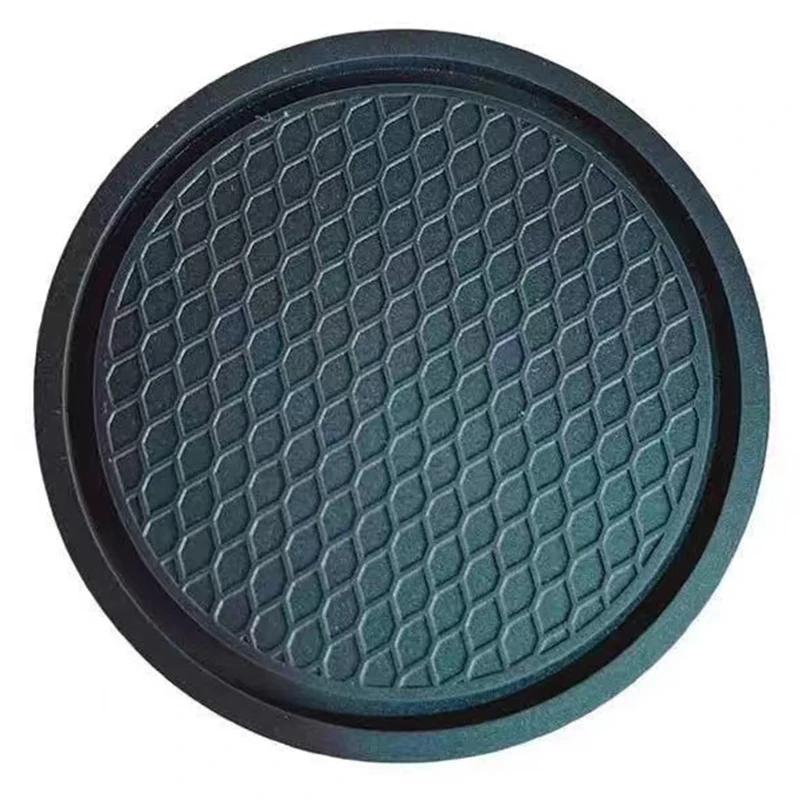 

Cute Black Crystal Car PVC Mat Multifunctional Anti-Slip Universal Non-Slip Coasters Practical Vehicle Interior Accessories PVC&Four Seasons