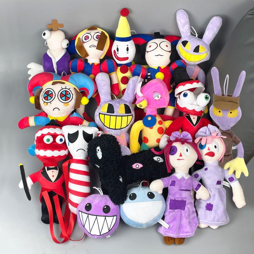 Clown Plush Toy The Amazing Digital Circus Jax Cartoon Doll Soft Stuffed Plushie Multi Styles Kids Birthday Easter Gift