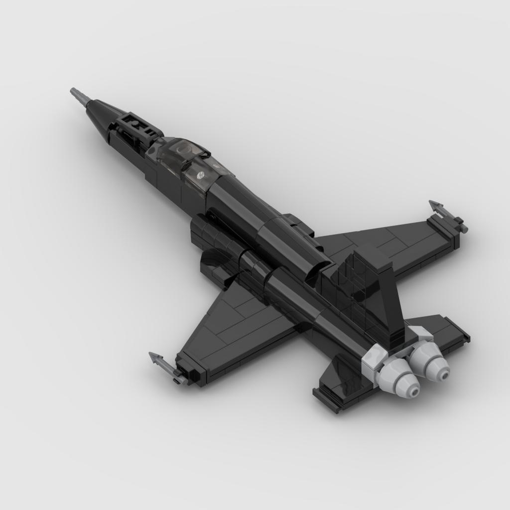 MOC Stavebnice MiG-28 Film Fiktivní nepřátelská letka F-5E Model letadla Vojenská řada 143ks Sestavovací hračka z kostek