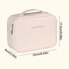 New Double Layer Cosmetic Bag Zippered Waterproof Makeup Bag Large Capacity Cosmetics Organizer