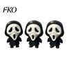 Compact Ghost Face Decor 3D Printed Scream Ornament, Mini Desktop Statue for Halloween Cartoon Desk Figurine Decoration, Funny Skeleton Home