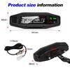 ZHIYUMotorcycle Speedometer Oil Gauge Tachometer Universal Digital Odometer Meter Instrument Cluster Turn Signal Light Indicator