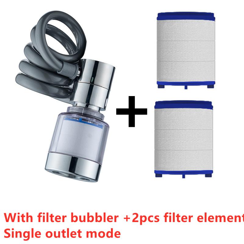 Universal Kitchen Sink Faucet with 360 Degree Rotation Filter Extension Tube Water Saving Shower Tap - Kitchen Gadget Accessory