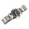 Men Quartz Business Watch with Date Luminous Stainless Steel Double Calendar Wristwatch Waterproof Lightweight Watch