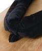 [KYOETSU] Geta (Japanese clogs) - Two-toothed, black thong, paulownia wood base, men's (26.0cm, natural wood)