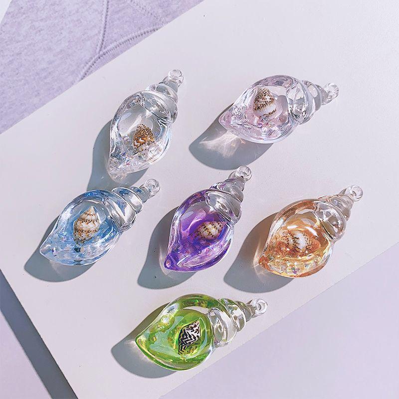 **Siedmiokolorowy Świecący Ślimak Brelok i Wisiorek Biżuteria**