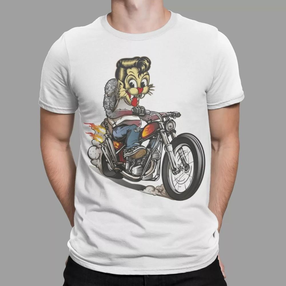 

Stray Cats T-Shirt Rockabilly Rock Biker Band Retro Cult Concert Tee 70s Unisex T-Shirt M