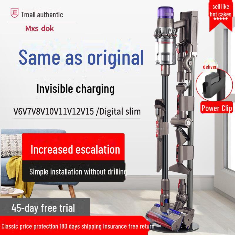 Dyson Vacuum Cleaner Storage Rack: Punch-Free Bracket for V7, V8, V10, V11, V12, 15G, G5 Models