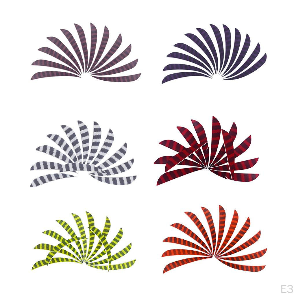 12 Pcs Shield Cut Turkey Feather Fletch Fletching Shape