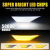 Clear Switchback Sequential Signal LED Side Marker Lights For 16-21 Honda Civic