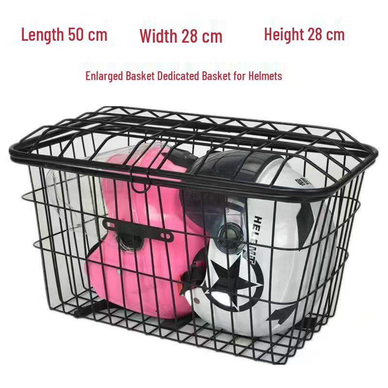 Waterproof Electric Vehicle Rear Basket with Lid for Scooter/Bike