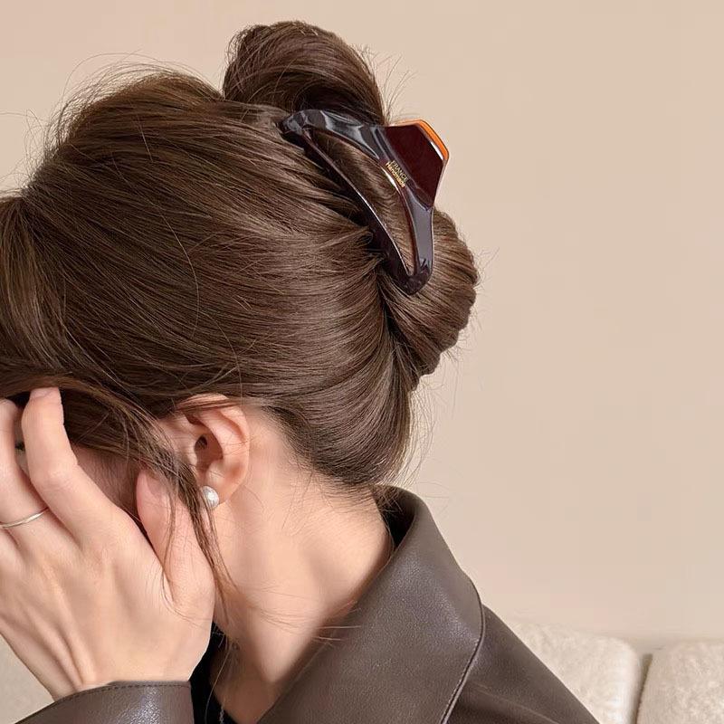 French High Quality Acetate Hollow Hair Claws For Women Girls Sweet Retro Shark Jaw Claw Clip Fashion Hair Ornament Accessories