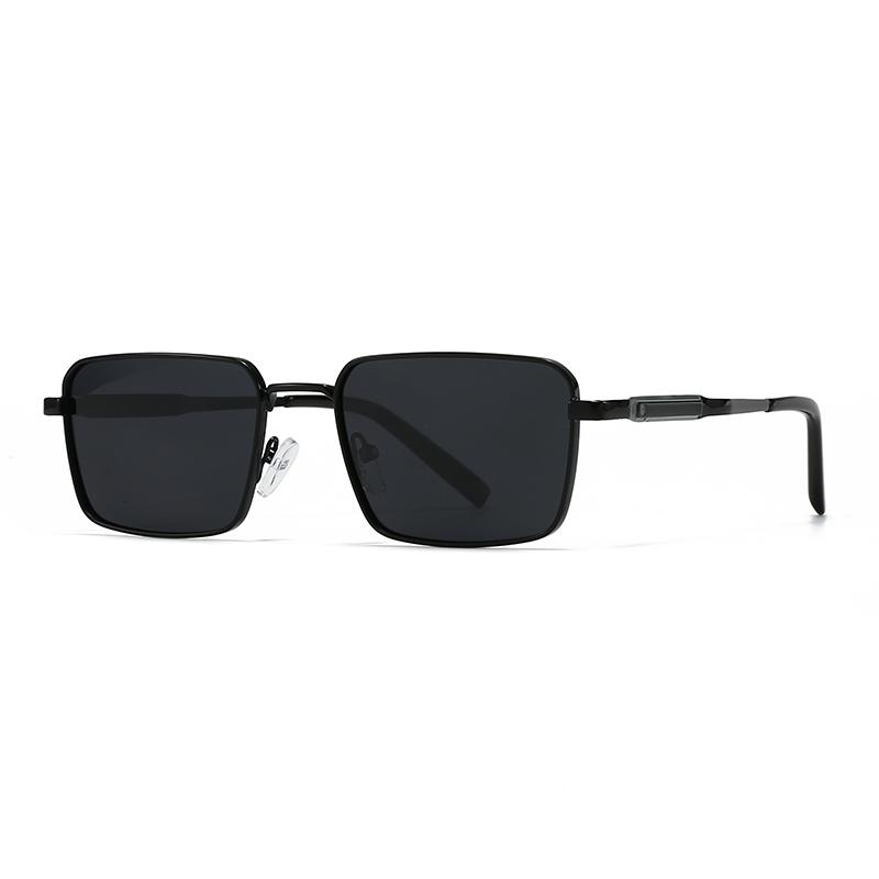  Trade New Modern Retro Metal Square Frame Men'S Sunglasses Ins Style Street Photography Big Brand Sunglasses For Women 1438