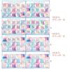 8sheet Bible Index Tabs, Cross Design Boho Morandi Color Bible Bookmark Labels