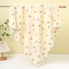 Double-Layer Crinkle Muslin Swaddle Blanket - Soft, Breathable, Skin-Friendly, Comfortable Newborn Towel