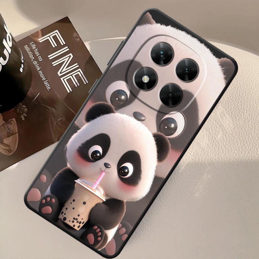 Phone Cover Case for Xiaomi Redmi Note 14 A1 A2 A3 12S 9 8 7 12 11 Pro 11S 14C 13 Pro Plus A4 A5 K40 K80 10 12C 13C Cute Panda