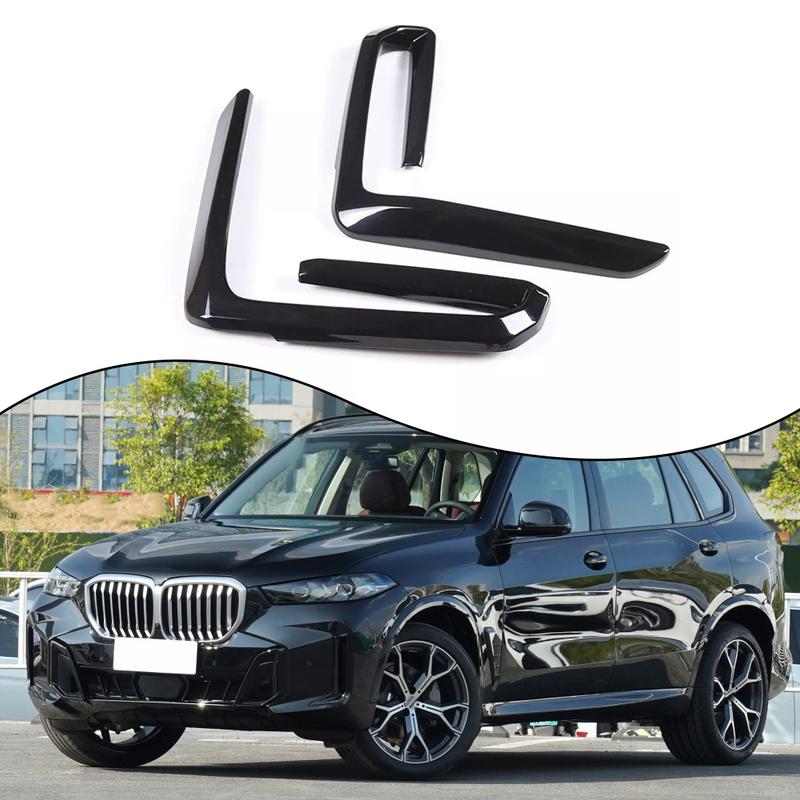 Car Front Fog Light Lamp Cover Trim For BMW For X5 G05 2019-2023 ABS Front Bumper Fog Light Grille Cover Fog Light Cover Trim