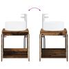 Bathroom Furniture Set 2 pcs Reclaimed Wood Engineered Wood