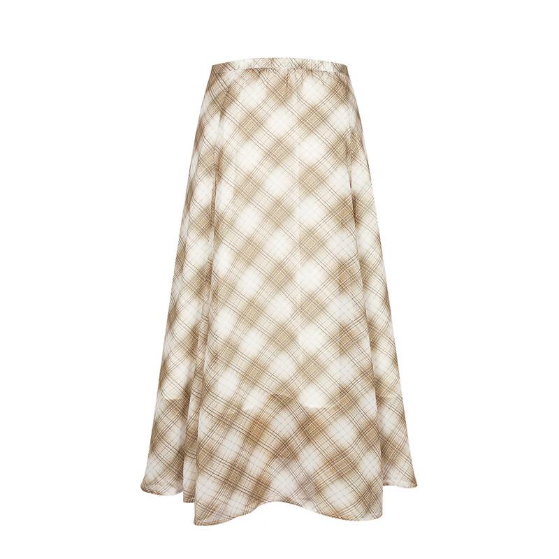 FivePlus Retro Karriertes A-Linien-Kleid