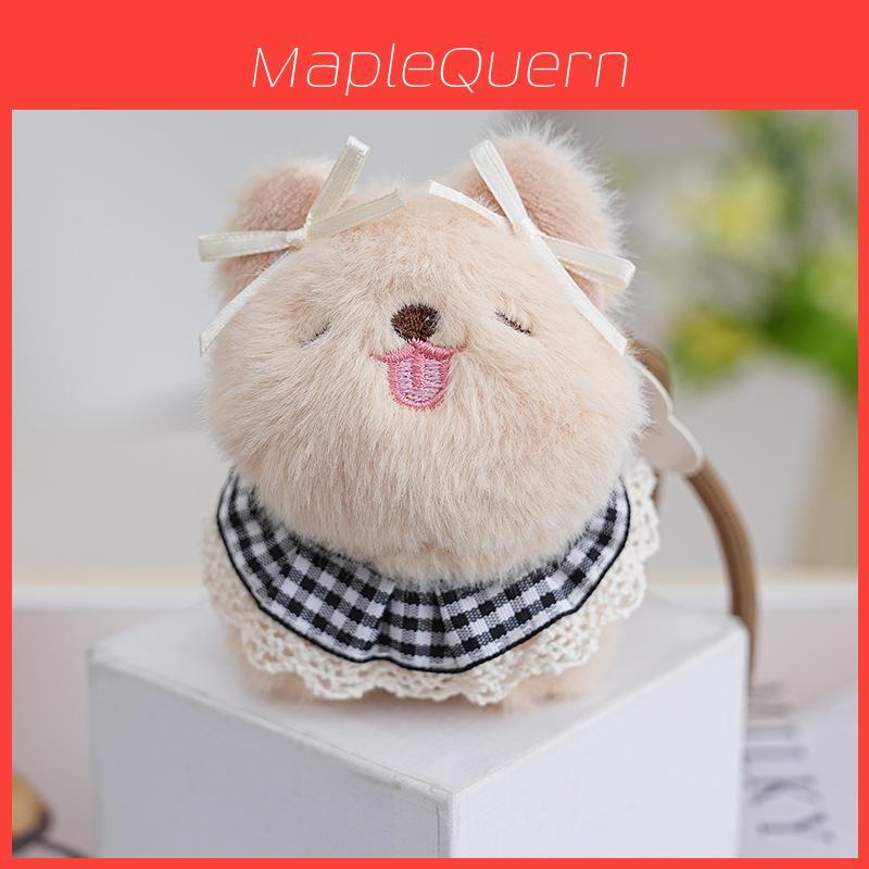 Cute Cat Plush Keychain With Soft Short Pile Fur For Bags And Accessories