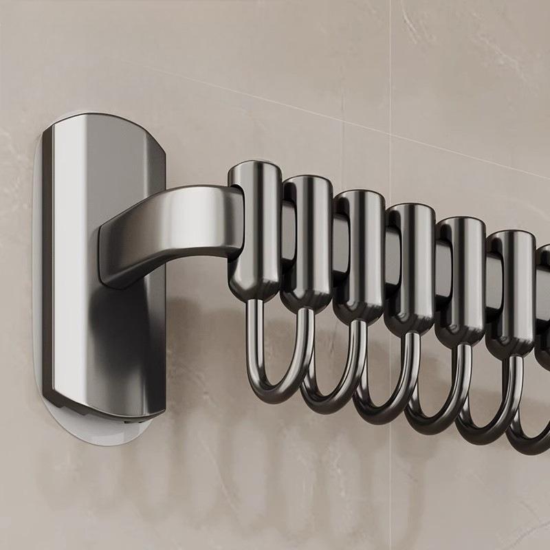 Kitchen Hook No Punching Hanging Rod, Kitchen Rack, Spatula, Spoon, Hanger, Row Hook, Wall-mounted Storage