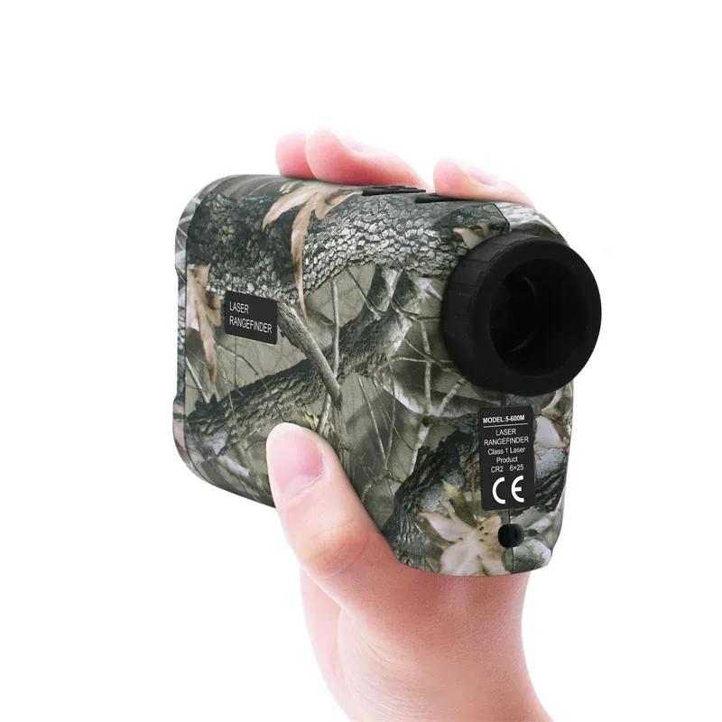 HD Laser Rangefinder Distance Meter 600/800/1000M Monocular Telescope Speed Meter Flag-Lock for Golf Hunting Range Finder