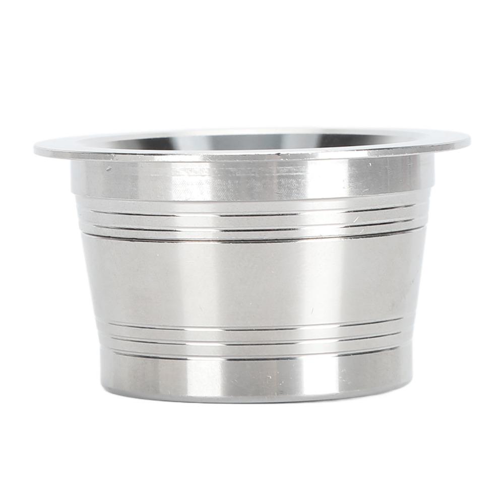 With Spoon Brush Stainless Steel Coffee Capsules Reusable Coffee Capsules  Office Use