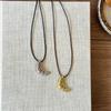 Unique Designs Cow Horn Pendant Adjustable Sturdy Black Rope Chain Necklace Jewelry Accessory for Stylish Women