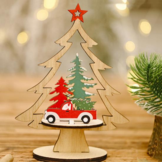 Wooden Christmas Decoration for Home Xmas Tree Pendants Christmas Wood Ornaments Navidad New Year Kids Gifts