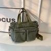 Female Large Capacity Corduroy Tote Bag New Korean Style Fashion Women Shoulder Crossbody Bag Worker Commuter Tote Handlebag