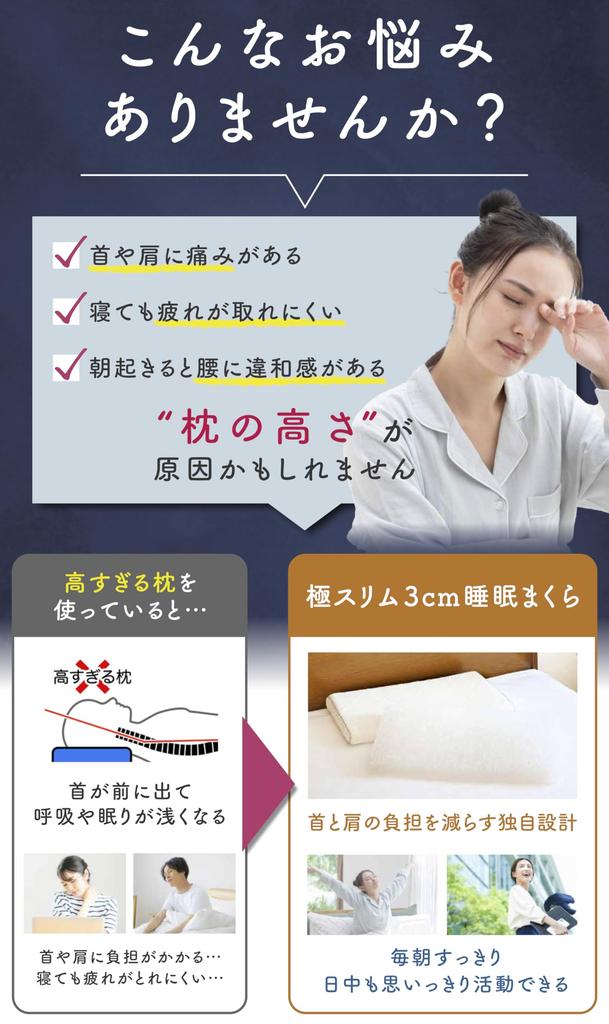 Ultra Slim 3cm Air Sleep Pillow, Air Fiber Pillow, Heat-Reducing Pillow, Breathable, Non-Steamy, Reduces Neck and Shoulder Strain, Breathable,