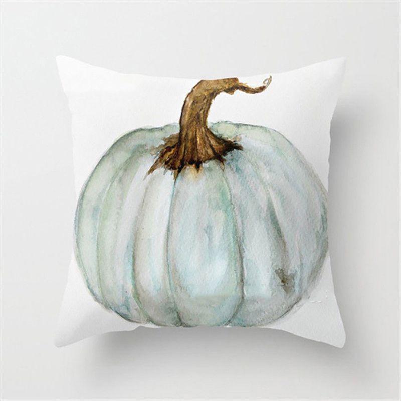 Elegant Watercolor Pumpkin Cushion Cover Pillow Case Adds Festive Charm To Any Room