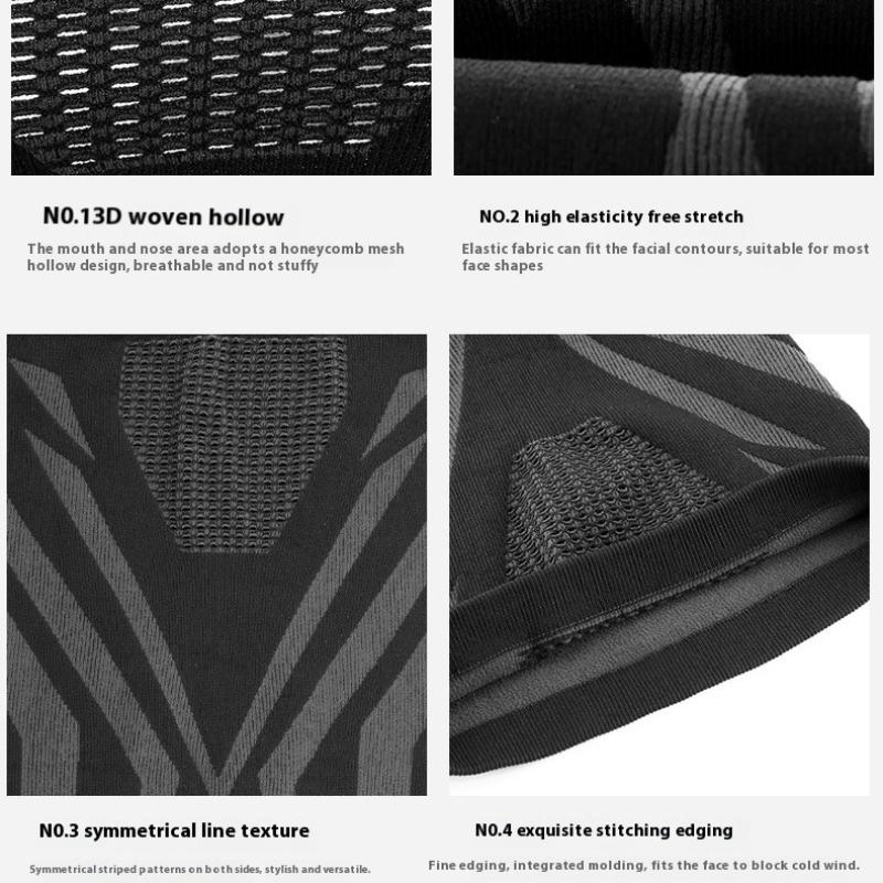 Farben Winter Atmungsaktiv Bequem Thermisch Gestrickter Schal Gesichtsbedeckung Halswärmer Fahrradfahren Radfahren Ski Schlauchschal Wandermasken