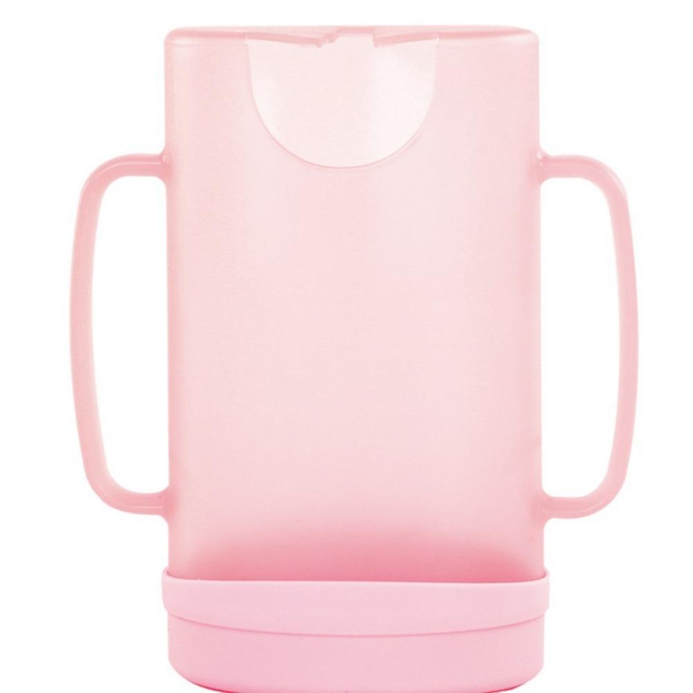 

Comfortable Food Pouch Holder Squeeze Proof Milk Box Holder Portable Drink Box Holder Self-Feed розовый