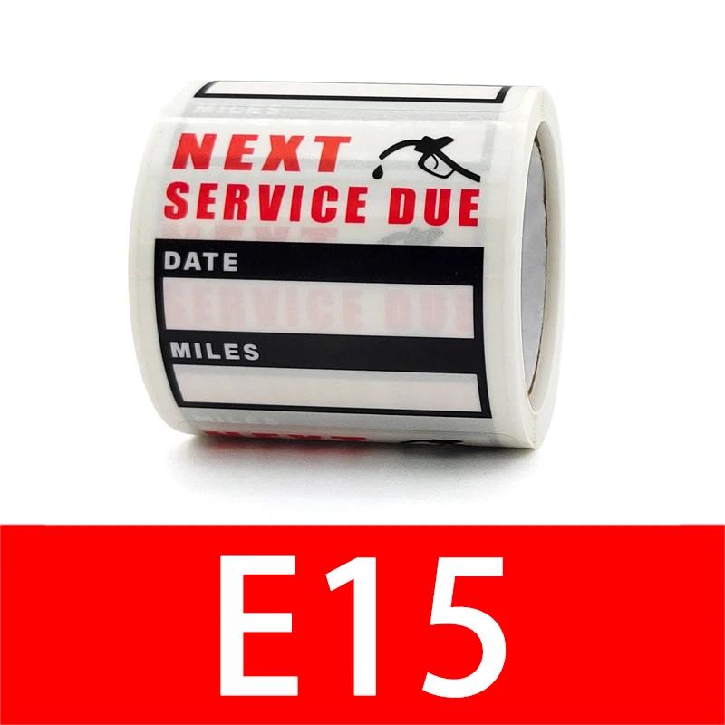 

120 шт./рулон Наклейки-напоминания о техническом обслуживании и замене масла, Наклейка на окно, Самоклеящиеся этикетки из ПЭТ, Наклейка на автомобиль СЛЕДУЮЩЕЕ ТЕХОБСЛУЖИВАНИЕ