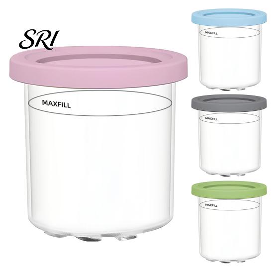 Tazza per Gelato NC300 Ninja Creami Compatibile con Serie NC299AM NC300s NC301 Contenitore Trasparente Ermetico Riutilizzabile Ricambio Lavabile in Lavastoviglie