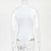 Women’s Sleeveless Mock Turtle Neck Bodysuit T-Shirt Soft Slim Fit Stretchy Layer Top Classic Jumpsuit
