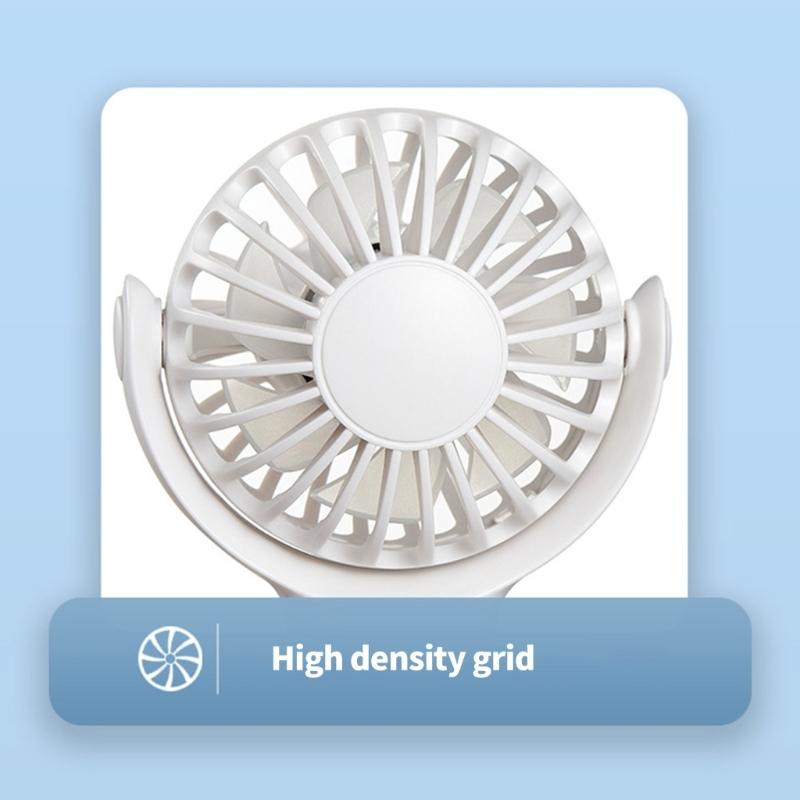 Multifuntional Handheld Fan Cooling Fan 1200mAh Powerful Electric Fan 3 Speed Setting for Travel Office and Outdoor Use