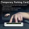 1Pcs Car Temporary Parking Card Plate Badge Car Styling for Skoda Octavia Fabia A7 Kamiq Kapoq Kodiaq Rapid SCALA Superb Yeti Derivati