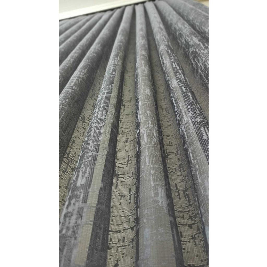 Bügelgrauer grauer Shandy-gemusterter Tüllvorhang 1x2 Plissee-Vorhang für Flur, Küche, Balkon