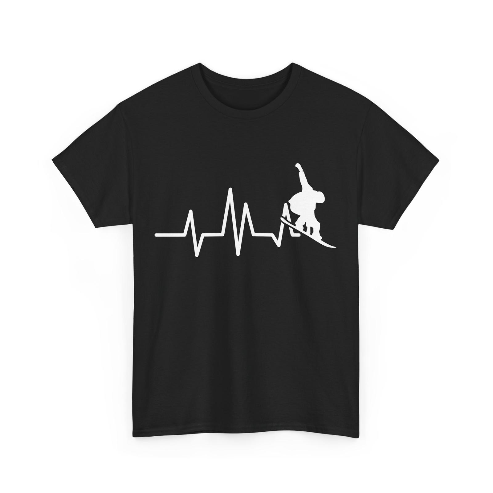 Snowboarding Shirt, Snowboarder Heartbeat Snowboard Winters Sports Lovers Shirt S