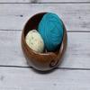 Wooden Yarn Bowl Wool Ball Holder Knitting Bowl Crochet Holder Gifts Showpiece