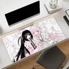 Anime Pink Girls Angel Aesthetics Mouse Pad Non-slip Rubber Gamer Balance Computer Mat Decoracion Deskmat Laptop Office Large