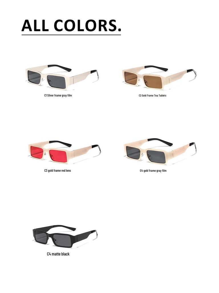 Xunge Square Sunglasses - Stylish European & American Metal Design for Men & Women