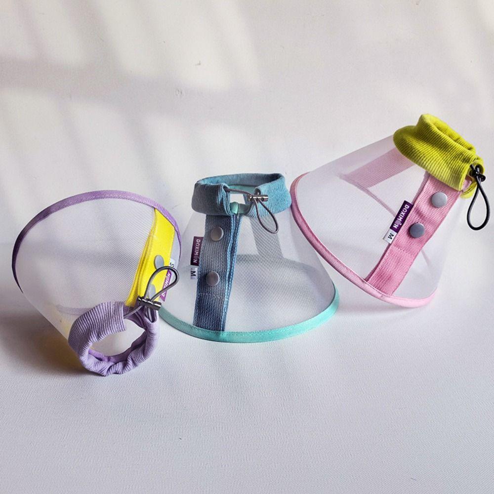 Breathable Pet Neck Cone Anti-Bite Cat Neck Protective Circle Dog Protective Head Cover  Pet Care