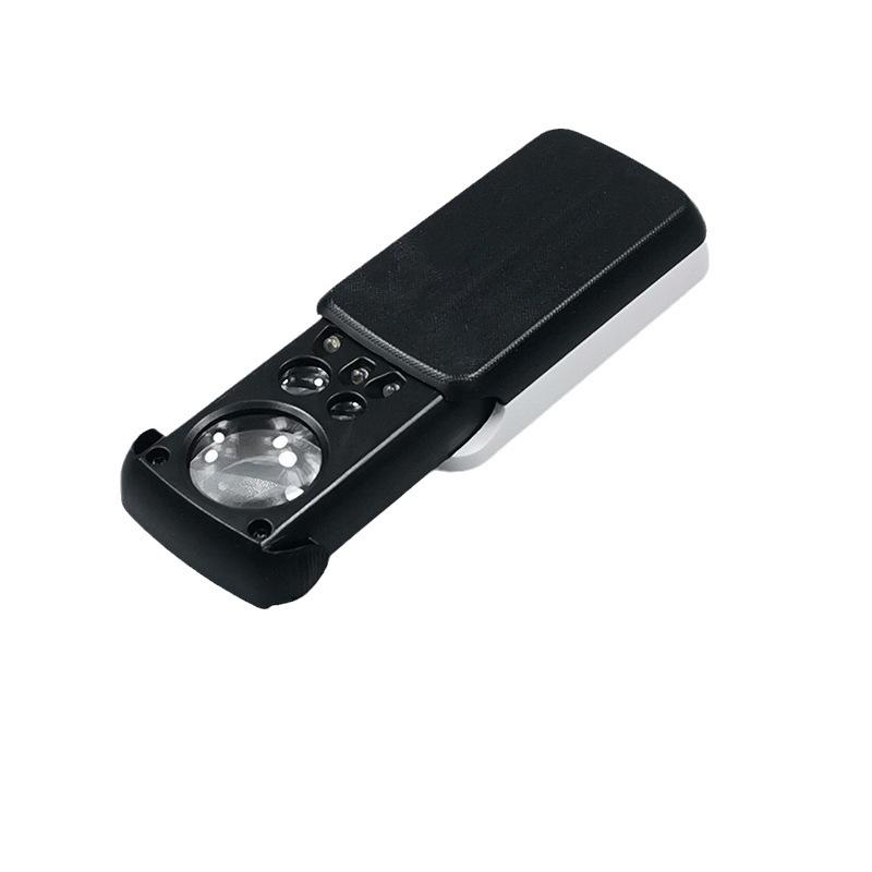 

Triple Pull Jewelry Magnifier with Currency Check and Lamp for Jewelry Appraisal 30x