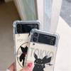 Luxushülle für Samsung Galaxy Z Flip 3 4 5G Funda Z Flip3 Klare PC Hart Stoßfeste Rückseite Handy Coque Hülle Pokemon Niedliches Anime