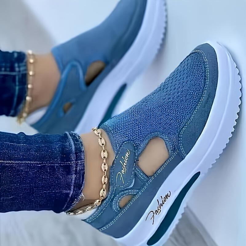 Nuove Scarpe Singole Casual di Taglia Grande per Donna in Primavera ed Estate, Caratterizzate da Suola Piatta, Tessuto Intrecciato Traspirante, Velcro, Rete Casual