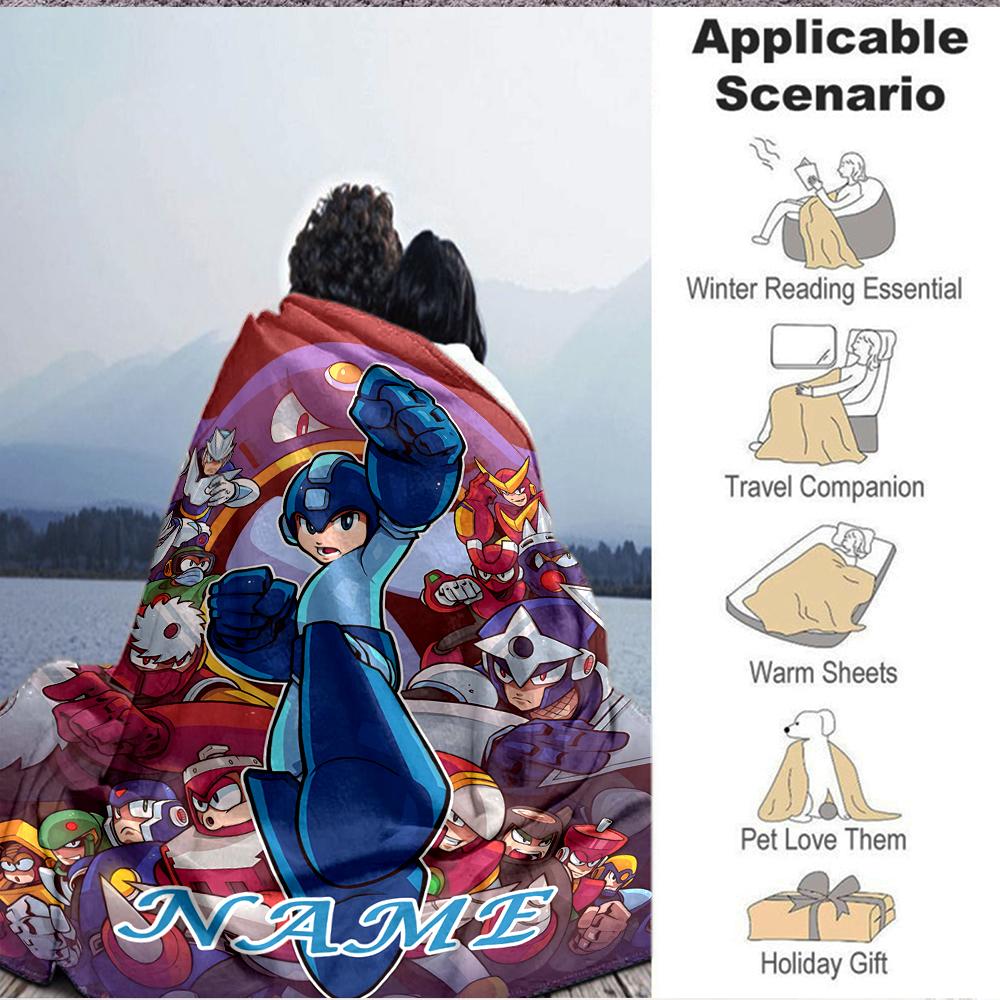 Custom 1pc Space Adventure Heroes Blanket, Soft And Comfortable Blanket, Casual Warm, Camping Travel Blanket, Birthday Gift Q91337